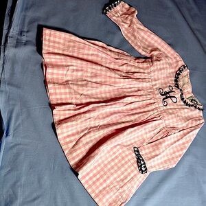 3T Monogramed Precious Pink Gingham Dress by C&L